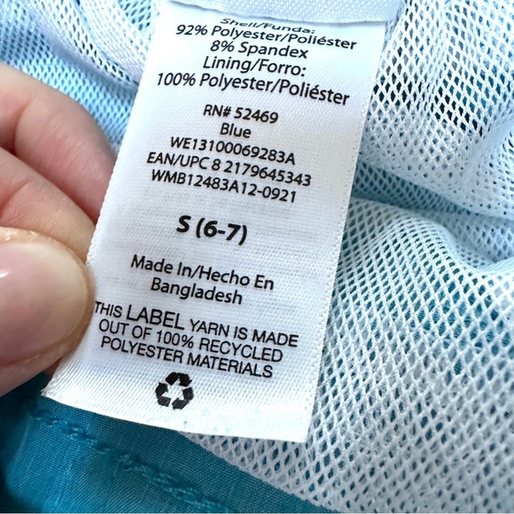 ⭐️ 5 for $25 Wonder Nation Kids' Sky Blue Swim Shorts Size S (6-7) - Picture 6 of 6